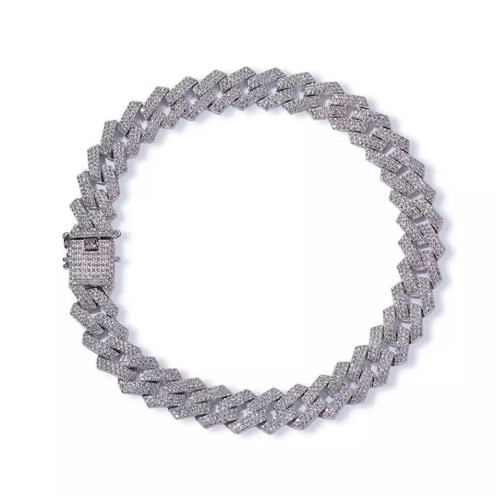 Diamante Cuban way - silver